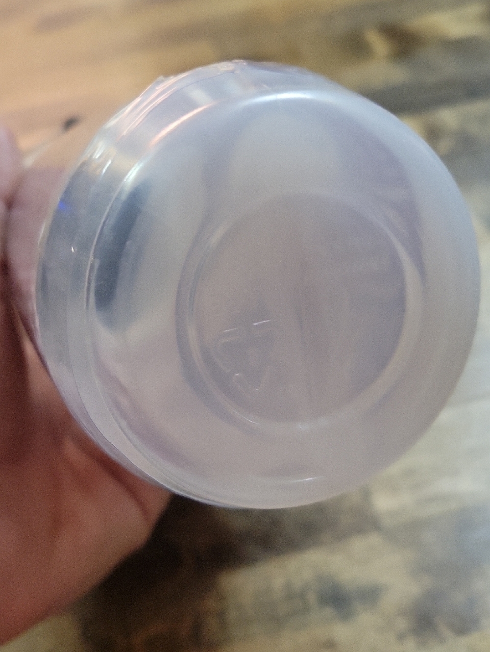 lululemon athletica Clear Water Bottle with Brown Graphic and Black Lid Purist - Picture 5 of 10
